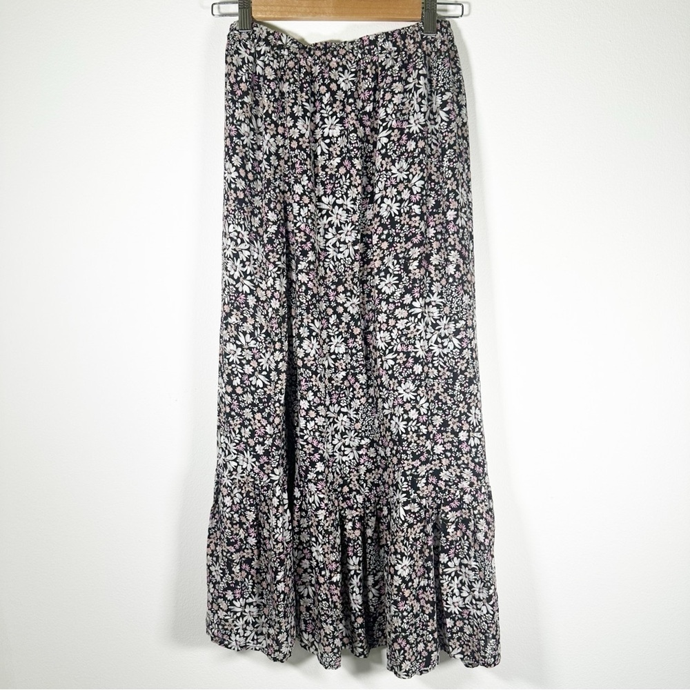 Saltwater Luxe Floral Maxi Skirt Size Small Boho Cottage Prarie - Picture 2 of 11